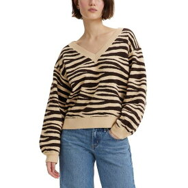 リーバイス レディース ニット&セーター アウター Women's Flower Sweater Wavy Zebra Marzipan