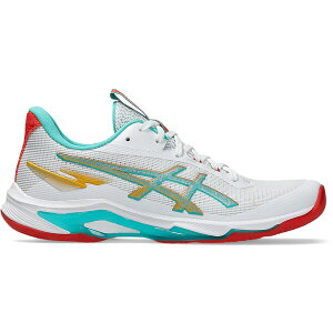 ASICS �A�V�b�N�X ���f�B�[�X �X�j�[�J�[ �yASICS Netburner Ballistic FF 4 White Sea Glass (Women's)�z �T�C�Y US_W_11 White/Sea Glass