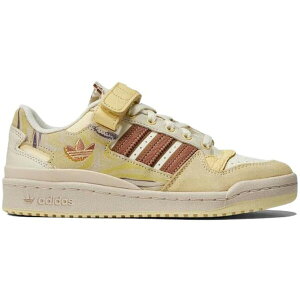 adidas �A�f�B�_�X ���f�B�[�X �X�j�[�J�[ �yadidas Forum Low White Clay Strata Yellow (Women's)�z �T�C�Y US_5(22.0cm) Chalk White/Clay Strata/Easy Yellow