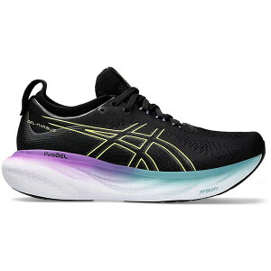 ASICS �A�V�b�N�X ���f�B�[�X �X�j�[�J�[ �yASICS Gel-Nimbus 25 Black Glow Yellow (Women's)�z �T�C�Y US_7.5(24.5cm) Black/Glow Yellow