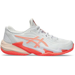 ASICS �A�V�b�N�X ���f�B�[�X �X�j�[�J�[ �yASICS Court FF 3 Clay White Sun Coral (Women's)�z �T�C�Y US_6.5(23.5cm) White/Sun Coral