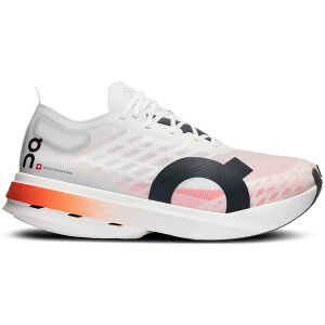 On �I�� ���f�B�[�X �X�j�[�J�[ �yOn Running Cloudboom Strike White Black Orange (Women's)�z �T�C�Y US_W_10 White/Black