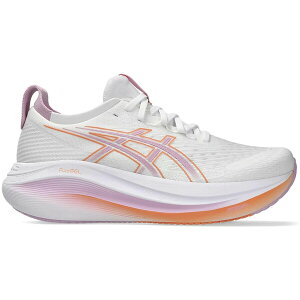 ASICS �A�V�b�N�X ���f�B�[�X �X�j�[�J�[ �yASICS Gel-Nimbus 27 White Light Ube (Women's)�z �T�C�Y US_W_11.5 White/Light Ube