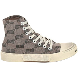 Balenciaga �o�����V�A�K ���f�B�[�X �X�j�[�J�[ �yBalenciaga Paris BB Monogram High-Top Grey (Women's)�z �T�C�Y EU_35(21.5cm) Grey