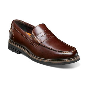 mubV Y Xj[J[ V[Y Men's Odin II Moc Toe Penny Loafers Burgundy