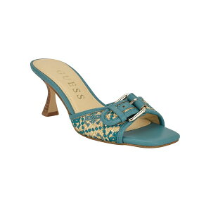 QX fB[X T_ V[Y Women's Dista Slip-On Dress Sandals Light Blue Logo