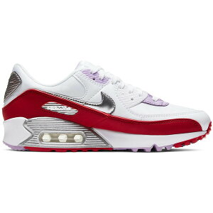 Nike �i�C�L ���f�B�[�X �X�j�[�J�[ �yNike Air Max 90 Recraft Chinese New Year (2020) (Women's)�z �T�C�Y US_7.5(24.5cm) White/Team Red-Metallic Silver