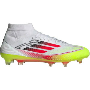 adidas �A�f�B�_�X ���f�B�[�X �X�j�[�J�[ �yadidas F50 Pro Mid-Cut FG Solar Pack (Women's)�z �T�C�Y US_W_10 Cloud White/Lucid Red/Solar Yellow