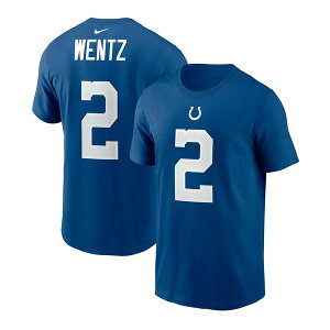 iCL Y Vc gbvX Men's Indianapolis Colts Carson Wentz Name & Number T-Shirt Royal