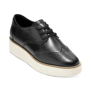 R[n[ fB[X T_ V[Y Women's Grand City Platform Oxford Flats Black, Ivory