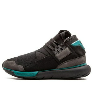 adidas �A�f�B�_�X �����Y �X�j�[�J�[ Black/Dark Green �yadidas Y-3 Qasa High 'Charcoal Black' BB4735�z �T�C�Y US_6.5(24.5cm)
