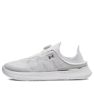 Under Armour �A���_�[�A�[�}�[ ���f�B�[�X �X�j�[�J�[ �y(WMNS) Under Armour SlipSpeed Trainer 'White Silver' 3027812-100�z �T�C�Y US_6(23.0cm)