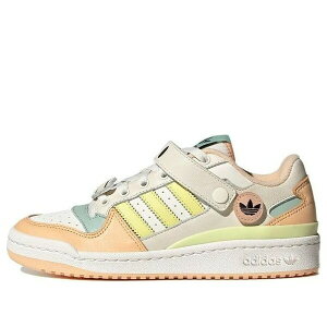 adidas �A�f�B�_�X ���f�B�[�X �X�j�[�J�[ �y(WMNS) adidas originals Forum Low 'White Light Orange Cream Yellow Green' GW4427�z �T�C�Y US_5.5(22.5cm)