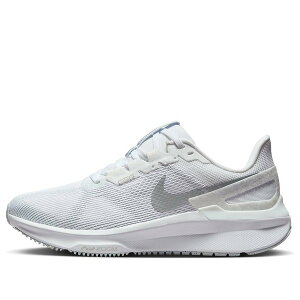 Nike �i�C�L ���f�B�[�X �X�j�[�J�[ �y(WMNS) Nike Air Zoom Structure 25 Wide 'White Metallic Silver' FN7996-100�z �T�C�Y US_5(22.0cm)