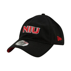 ニューエラ メンズ 帽子 アクセサリー Men's Black Northern Illinois Huskies Campus Casual Classic Adjustable Hat Black