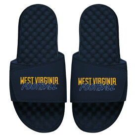 アイスライド メンズ サンダル シューズ West Virginia Mountaineers ISlide Football Stacked Slide Sandals Navy