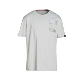 【送料無料】 アルファインダストリーズ メンズ Tシャツ トップス T-shirts Light grey