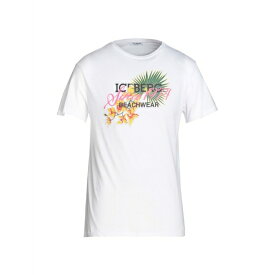 【送料無料】 アイスバーグ メンズ Tシャツ トップス T-shirts White