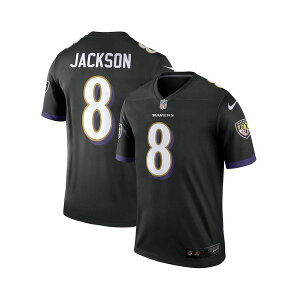 �i�C�L �����Y �V���c �g�b�v�X Men's Lamar Jackson Black Baltimore Ravens Legend Jersey Black
