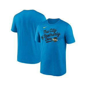 iCL Y Vc gbvX Men'sBlue Philadelphia Phillies 2025 City Connect Team Phrase Script Legend Performance T-Shirt Blue