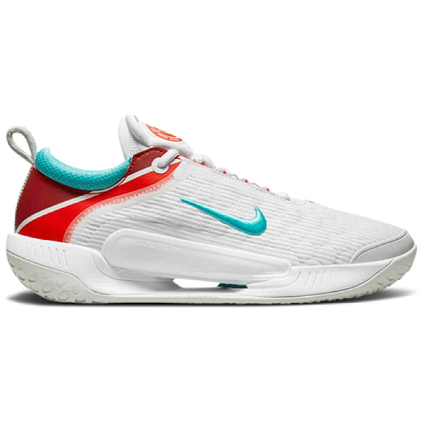 Nike ナイキ レディース スニーカー 【Nike Court Zoom NXT HC】 サイズ US_5W(22cm) White Light Silver Habanero Red Washed Teal (Women´s)
