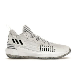 adidas �A�f�B�_�X �����Y �X�j�[�J�[ �yadidas Dame 7 EXTPLY Opponent Advisory White�z �T�C�Y US_9.5(27.5cm) Cloud White/Core Black/Cloud White
