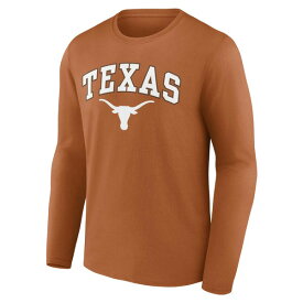 ファナティクス メンズ Tシャツ トップス Texas Longhorns Fanatics Branded Campus Long Sleeve TShirt Texas Orange