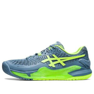 ASICS �A�V�b�N�X �����Y �X�j�[�J�[ �yASICS Gel Resolution 9 2E 'Steel Blue' 1041A376-400�z �T�C�Y US_7.5(25.5cm)