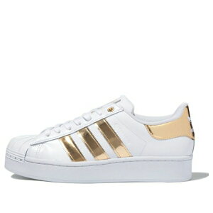 adidas AfB_X fB[X Xj[J[ White/Gold y(WMNS) adidas Superstar Bold 'White Gold Metallic' FV3340z TCY US_5(22.0cm)