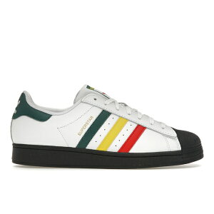 adidas AfB_X Y Xj[J[ yadidas Superstar Rasta Whitez TCY US_7.5(25.5cm) Cloud White/Yellow/Collegiate Green