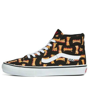 Vans �o���Y �����Y �X�j�[�J�[ �yThrasher x Vans Sk8-hi 'Black Yellow' VN0A5FCCBML�z �T�C�Y US_10.5(28.5cm)
