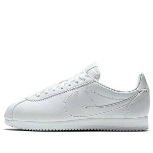 Nike �i�C�L ���f�B�[�X �X�j�[�J�[ �y(WMNS) Nike Classic Cortez Leather 'White' 807471-102�z �T�C�Y US_7(24.0cm)