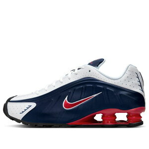 Nike �i�C�L �����Y �X�j�[�J�[ Midnight Navy/White/Metallic Silver/Gym Red �yNike Shox R4 'USA' 2025 HQ1988-400�z �T�C�Y US_9(27.0cm)