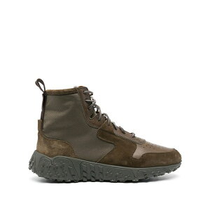 �u�b�e�� �����Y �X�j�[�J�[ �V���[�Y Vinci x panelled suede sneakers Green