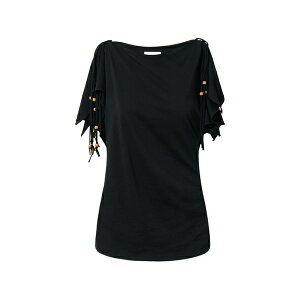 �C�U�x�� �}���� ���f�B�[�X �V���c �g�b�v�X Jazia beaded-detail sleeveless cotton top Black