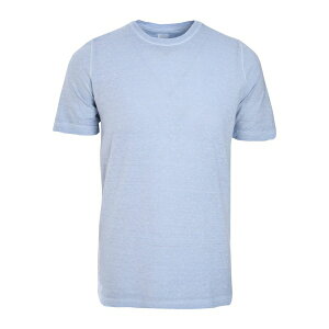 120�����m �����Y T�V���c �g�b�v�X M??lange-effect crew-neck t-shirt Blue