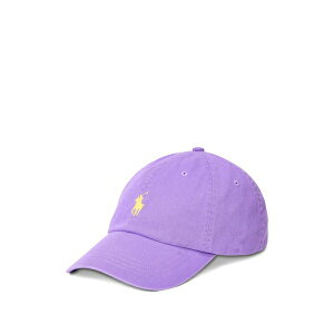 �����t���[���� �����Y �X�q �A�N�Z�T���[ Polo pony-embroidered cotton cap Purple