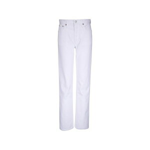 �A�S���h ���f�B�[�X �f�j���p���c �{�g���X Romney five pockets jeans White
