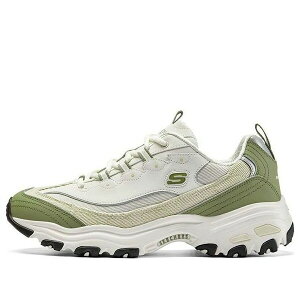 Skechers �X�P�b�`���[�Y �����Y �X�j�[�J�[ �ySkechers D'Lites Varsity Spirit Sneaker 'White Beige Green' 894282-WMLT�z �T�C�Y US_10(28.0cm)