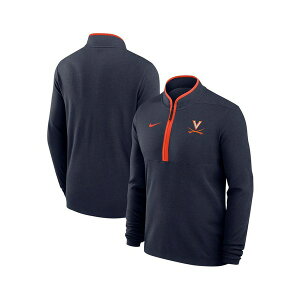 �i�C�L �����Y �p�[�J�[�E�X�E�F�b�g�V���c �A�E�^�[ Men's Navy Virginia Cavaliers Coaches Courtside Basketball Victory Performance Quarter-Zip Top Navy