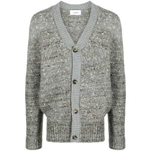 �����f�B�[�j �����Y �J�[�f�B�K�� �A�E�^�[ M䩘Rlange ribbed-trim cardigan Grey