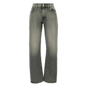 �X���[�o�C���� ���f�B�[�X �f�j���p���c �{�g���X Five-pocket cotton jeans Grey