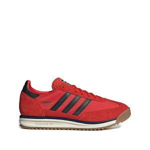 �A�f�B�_�X �����Y �X�j�[�J�[ �V���[�Y Sl 72 rs striped low-top sneakers Red