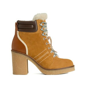 �E�[�� ���b�` ���f�B�[�X �u�[�c �V���[�Y Lace-up shearling-trim boots Neutrals