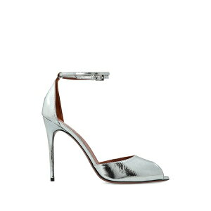 �p���e�L�T�X ���f�B�[�X �p���v�X �V���[�Y Peep toe ankle strap pumps Silver