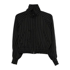 ���C�X���[ ���f�B�[�X �W���P�b�g���u���]�� �A�E�^�[ Stripe-pattern bomber jacket Black