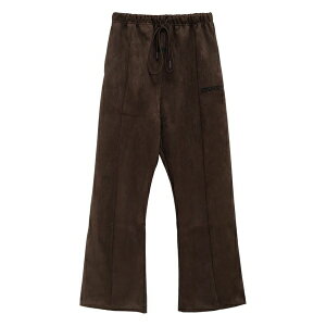 �G�t�I�[�W�[�G�b�Z���V�����Y �����Y �J�W���A���p���c �{�g���X Suede-effect flared track pants Brown