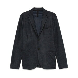 �n���X���[�t�����h�� �����Y �W���P�b�g���u���]�� �A�E�^�[ M䩘Rlange-effect blazer Blue