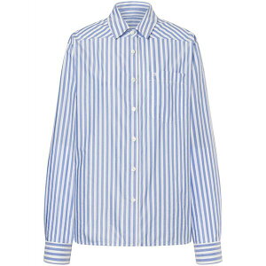 �t�B���\�t�B�[�f�������]�Z���t�B�[�j ���f�B�[�X �V���c �g�b�v�X Stripe-pattern shirt Blue