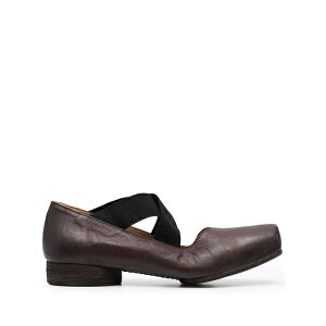 ���}�E���� ���f�B�[�X �T���_�� �V���[�Y Crossover-strap ballerina shoes Brown